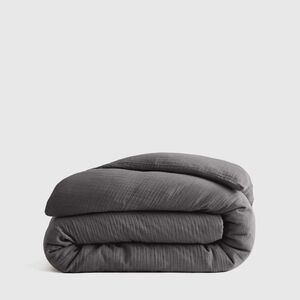 Quince Duvet Cover Queen Nwt Charcoal